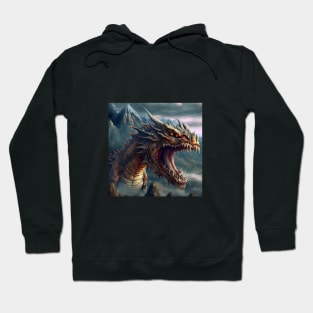 Dragon Red Eyes Sharp Teeth Hoodie